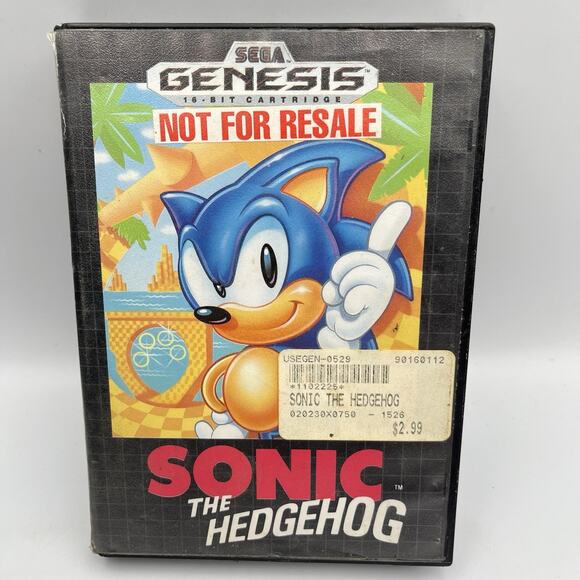 Sonic the Hedgehog (Sega Genesis, 1991) With Box - Picture 1 of 10